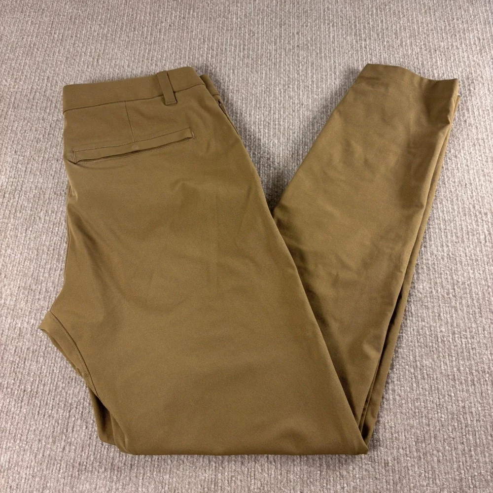 Lululemon Brown ABC Slim Fit 5-Pocket Performance Pants Men's Size 31x32